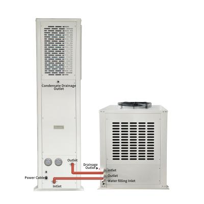 China 200m2 water cooled evaporative air conditioner using for hospice and warehouse cooling for sale