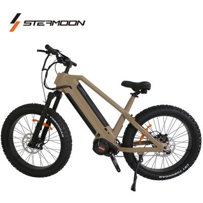 China 26 Inch Aluminum Alloy 48V 1000W Mid Motor Electric Bike Mountain Bike Bafang M620 15Ah e Batteries Dual Tire High Quality Electric Bike Fat for sale