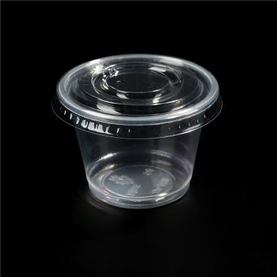 China High Quality Single Wall BPA Free 3.25oz PP Sauce Cup With Lids Party Cup Disposable Plastic Cup for sale