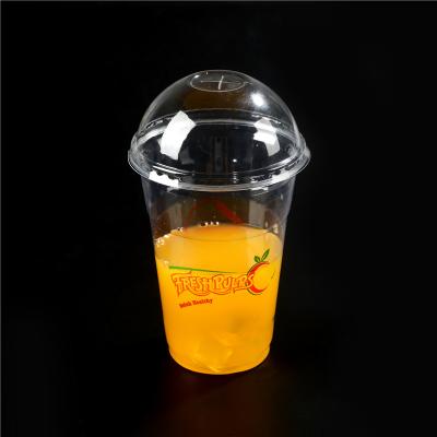 China 10 oz Yiwu Custom 250ml Single Wall Printing PP Coffee Cup Plastic Disposable Clear Drink Cup With Lid for sale