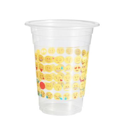 China Clear 400ml APB-14-000 Disposable 100000pcs 100000pcs Diameter Milktea Cups Boba Tea Beverage Sealable Packaging PP Glass for sale