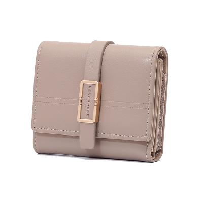 China PU Leather Ladies Wallet PU Money Card Leather Short Wallet Huopo Leather Wallet Casual Manufacturer Water Proof for sale