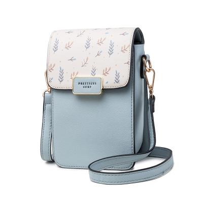 China Water Resistant New PRETTYZYS 2022 PU Leather Small Messenger Bag Women Wallet Mobile Phone Wide Pocket Mini Bag for sale