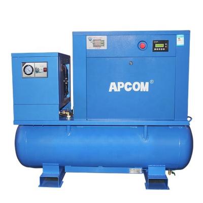 China Heavy Duty Industrial 7.5KW Combined Rotary Screw 10HP Air Compressor For Dry Ice Blasting for sale