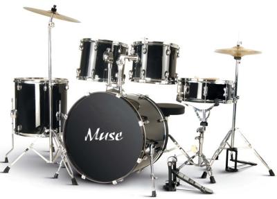 China Muse PVC Complete 5 Piece Junior Drum Set With Cymbal / Throne A525P-704 for sale