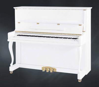 China Modern White Polished Young Chang Upright Piano / Customized Silent Piano AG-123W for sale