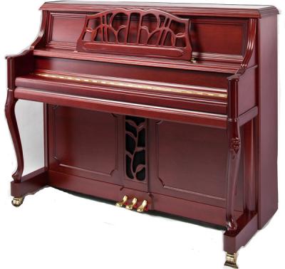 China Deluxe Fine Handcrafted Chinese Redwood Matt Acoustic Upright Piano With Stool AG-125S for sale