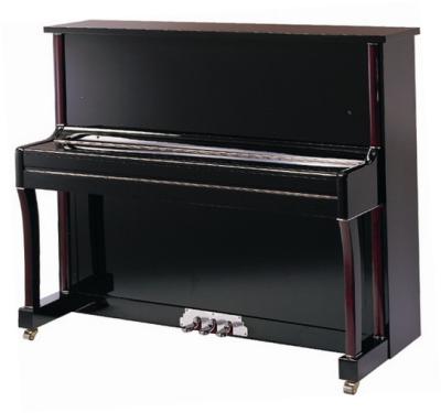 China 88 Key Acoustic Upright Piano German Style 123cm Black Polished for sale