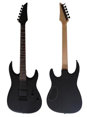 China 24 Fret Matt Black Unique Electric Guitar Classic Ibanez Style AG39-IB10 for sale