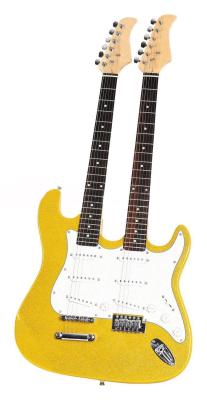 中国 二重頭部/首のフェンダー AG39-DH1 が付いている Stratocaster の黄色いエレキ ギター 販売のため