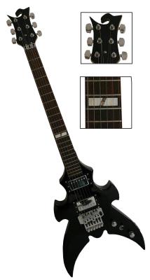 China 39inch 2 Hum Buckers X Shape Black Electric Guitar Promotion 6 String AG39-X1 for sale