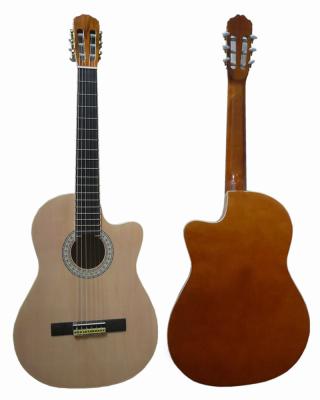 China Cutaway Basswood / Wood Classical Guitar Nylon String Guitar CG3911CA for sale