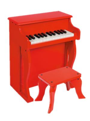 China Baby Toy Wooden Piano Upright Mini Red / Black With 25 keys for sale