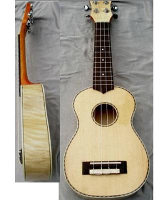 China Ukelele flameado clásico de la guitarra de Hawaii del top del arce con el Fingerboard AGUL16 del palo de rosa en venta