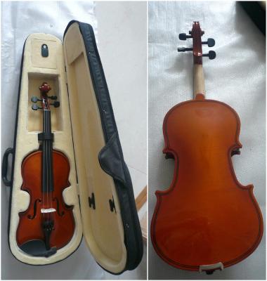 Cina Violino classico dello studente antico di mezza dimensione fatto a mano con l'arco/caso in vendita