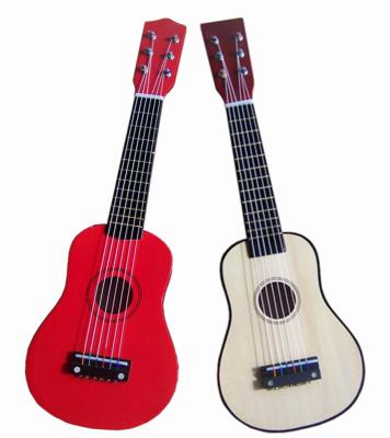 China Guitarra de madeira do brinquedo corda de aço branca/vermelha 21 polegadas com pescoço AG21-404 do vidoeiro à venda