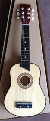 China Six String 25 Inch Wooden Toy Guitar Children Ukulele Natural Color AG25-3016C for sale