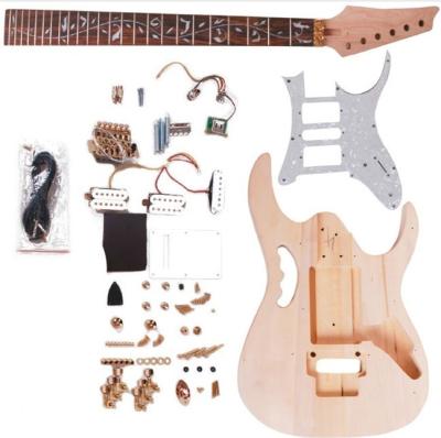 China Double Locking System Ibanez DIY Electric Guitar Kits With Pearl Loid Pickguard AG-IB2 for sale