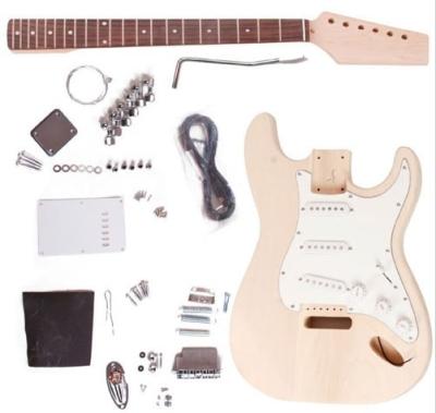 China Fender ST Style Unfinished DIY Electric Guitar Kits / Semi Finished Guitar AG-ST1 for sale