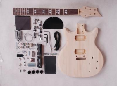 China 39 Inch 22 Fret Double Cutaway DIY Electric Guitar Kits With Maple Neck AG-DU3 for sale