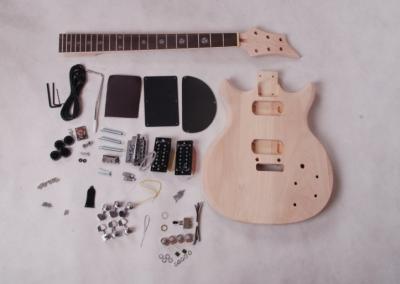 China Double Cutaway Mahogany Body DIY Electric Guitar Kits Rosewood Fingerboard AG-DU4 for sale