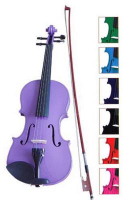 China Blue / Brown Classic Student Handmade Violin 1 / 8 Size With Ebonized Fingerboard for sale