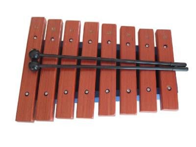 China Juguete de madera rojo de Percussiion de los tonos del instrumento musical 8 del juguete del xilófono en venta