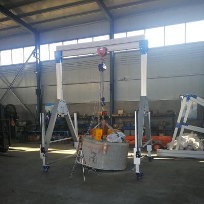 China Gantry crane workshop used in workshop hand moving to lift portable lightweight aluminum porta gantry mobile adjustable height for sale