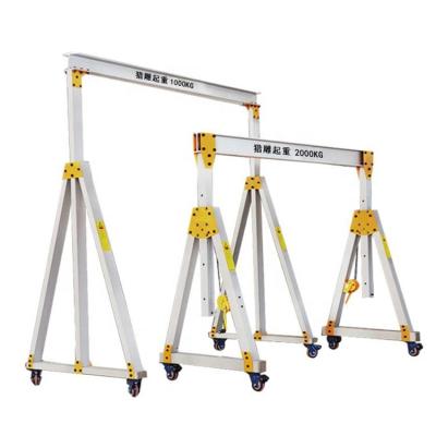 China Aluminum Gantry Crane Aluminum Alloy Gantry Crane Hand Push Type Height Gantry Crane for sale