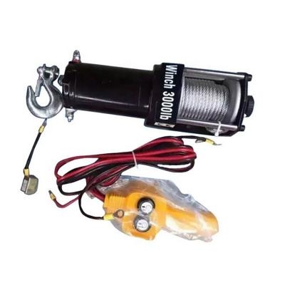 China High Quality ATV/UTV Electric Wire Rope Winch 12v 24v 30m to 100m Mini Portable Electric Hoist for sale