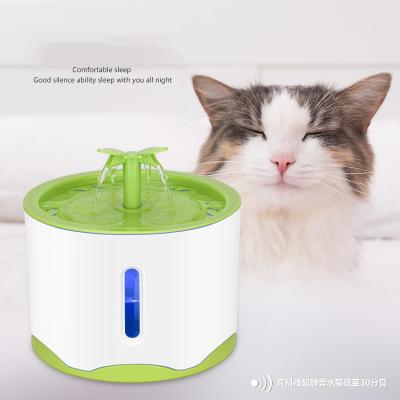 China 2.6L Automatic Automatic Pet Cat Water Fountain with LED USB LED Dog Bowl Pet Mute Drinker Feeder Electric Pet Drinking Station Dispenser for sale