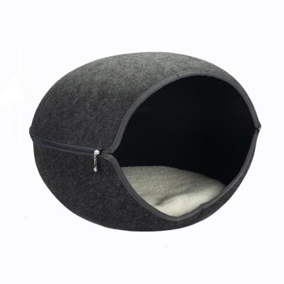 China Breathable Pet Cat Bed Cave All Season Around Funny Egg-Type Pet Cat Bed Cave Room Kitten Hole Comfortable Warm Cat for sale