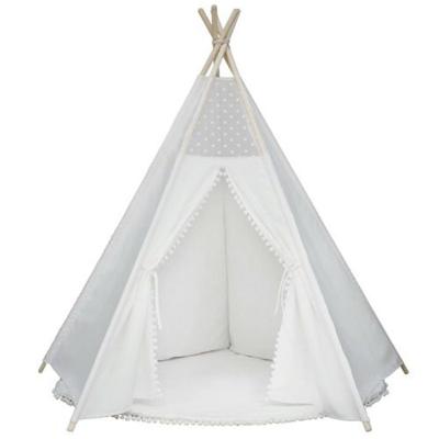 China Breathable Washable White Four Wall Pet Teepee Asweets Play House Play Tent For Kids And Babies for sale