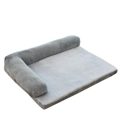 China Luxury Waterproof Washable Nest Dog Bed Memory Foam Dog Bed Sofa Modern Waterproof Sofa For Big Pet Dogs Square for sale