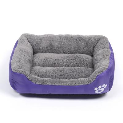 China Hot Selling Large Dog Beds Candy Color Memory Foam Calming Dogs Beds Waterproof for sale