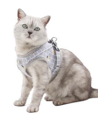 China Fashion Custom Designer Reversible Harness Soft Mesh DETACHED Padded Deluxe Adjustable Reversible Non Pulling Custom Dog Harness for sale