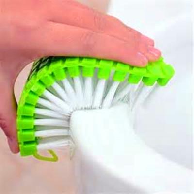 China Factory Wholesale Viable Flexible Plastic 360 Kitchen Sink Bathroom Toilet Corner Cleaning Brush for sale