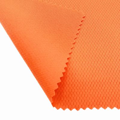 China QUICK DRY Stock For Sale Sports Wear Clothing Bird's Eye Mesh Fabric Weft Knitted 100% Polyester for sale