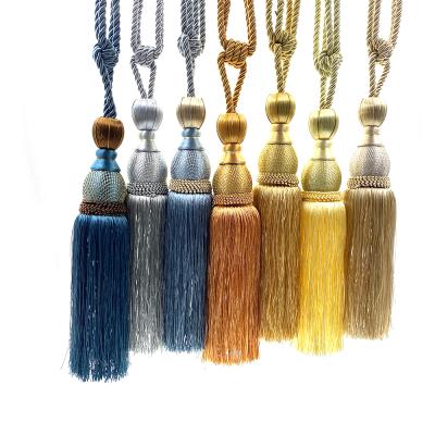 China Modern wholesale cheap curtain tieback tassle curtain tie backs tassel tieback for sale