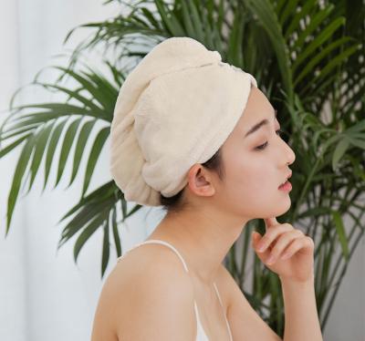 China Wholesale Breathable Elasticity Microfiber Hair Wrapping Towel Hair Towel Quick Dry Absorbent Drying Towel Wrap Hair Towel Turban for sale