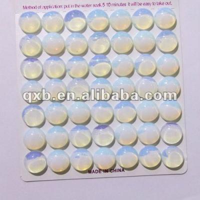 China Opaline moonstone 12mm round cabochon syn opaline for sale