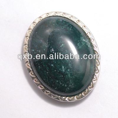 China Cabochon Copper Semi Precious Gemstone Pendant Agate India for sale