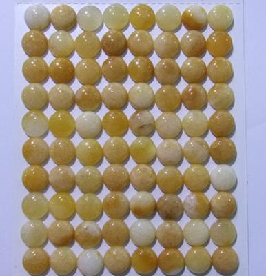 China wholesale polished natural round jade cabochon gemstone for sale