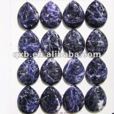 China Pear Sodalite Reflecting Natural Drop Cabochon Gems for sale