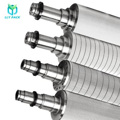 China Factory Tungsten Carbide Coating Ripple Corrugated Roll A Since C G Groove E-F Creasing Top Roller for sale