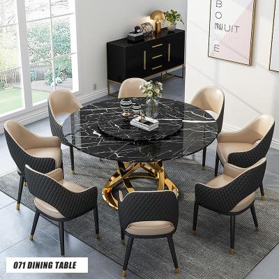 China Adjustable (Other) A variety of styles modern dining room table home use dining table round custom design dining room table sets for sale