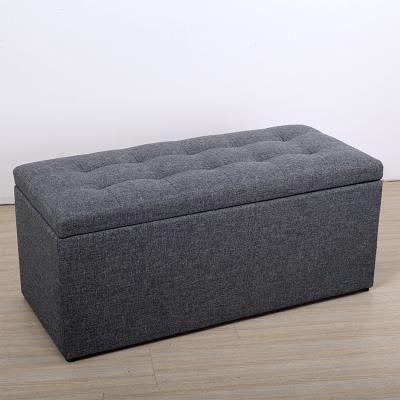 China Simple Modern Simple Folding Storage Leather Ottoman Sofa for sale