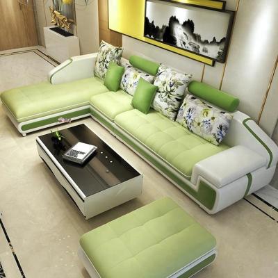 China Chesterfield SOFA Modern L Shaped Corner Living Room Furniture New Model Leather Sofa for sale