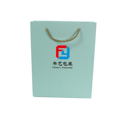 China Custom Handmade Fashion Jewelry Packaging Paper Bag Laminated Art High Quality Paper Bag With Company Logo Print for sale