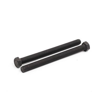 China Stainless Steel Premium Grade 8 Grade Hardware 1/2X6 Black Steel Hex Machine Tap Bolts for sale